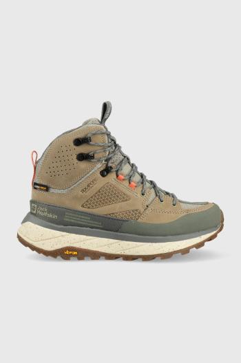 Topánky Jack Wolfskin Terraquest Texapore Mid dámske, zelená farba