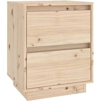 SHUMEE Nočný stolík 40 × 35 × 50 cm masívne borovicové drevo, 813315