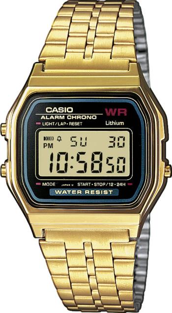 Casio Quartz náramkové hodinky A159WGEA-1EF (d x š x v) 36.8 x 32.2 x 8.2 mm zlatá Materiál puzdra=Rezinát  Materiál rem