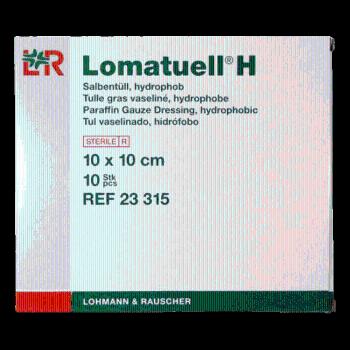 Lohmann & Rauscher Lomatuell H tyl parafínový 10 x 10 cm sterilný 10 ks