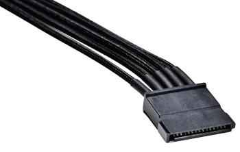 BeQuiet napájací prepojovací kábel [1x prúdová SATA zástrčka 15-pólová - 1x tiché modulárne napájanie] 0.60 m čierna