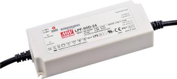 Mean Well LPF-90D-48 LED driver, napájací zdroj pre LED  konštantné napätie, konštantný prúd 90 W 1.88 A 28.8 - 48 V/DC