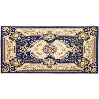 Tmavomodrý koberec 80 × 150 cm GAZIANTEP, 121643 (beliani_121643)