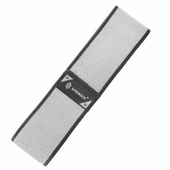 SPRINGOS Fitness guma na cvičenie Hip Band - M - 2x38 cm - sivá