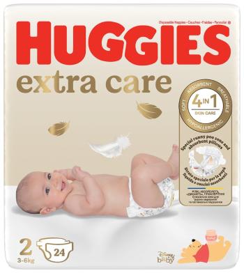 HUGGIES® Plienky jednorázové Extra Care 2 (3-6 kg) 24 ks