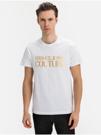 Tričká s krátkym rukávom pre mužov Versace Jeans Couture - biela