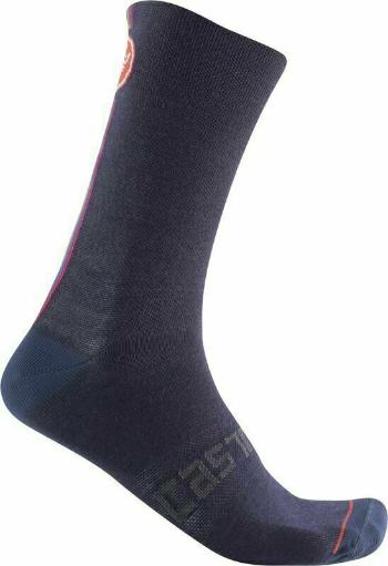 Castelli Racing Stripe 18 Sock Savile Blue S/M