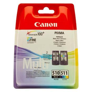 CANON PG-510 - originálna cartridge, čierna + farebná, 2x9ml