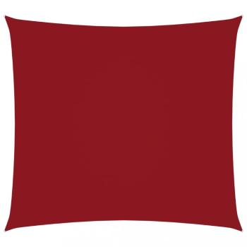 Tieniaca plachta štvorcová 6 x 6 m oxfordská látka Dekorhome Červená