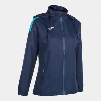 TRIVOR RAINCOAT NAVY FLUOR TURQUOISE S