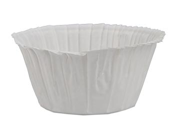 Pečiace košíčky na muffiny samonosné - biele 50 ks - 