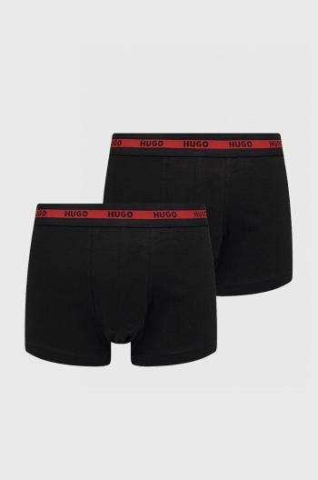 Boxerky HUGO (2- pack) pánske, čierna farba