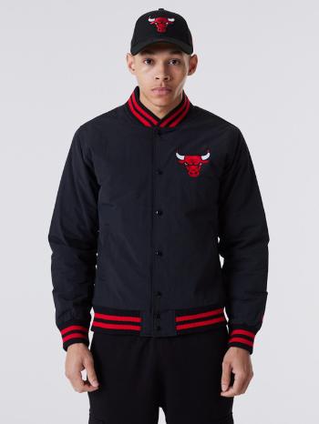 New Era Chicago Bulls Logo Bomber Bunda Čierna