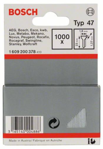 Nail type 47 1,8 x 1,27 x 23 mm 1000 ks Bosch Accessories 1609200378