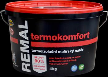 REMAL TERMOKOMFORT - termoizolačná farba na steny 4 kg termoizolačná biela