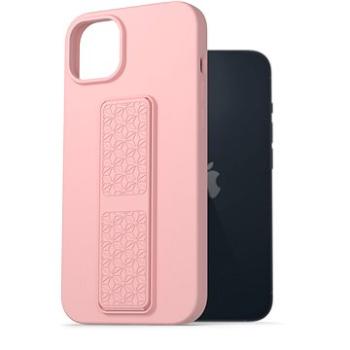 AlzaGuard Liquid Silicone Case with Stand na iPhone 14 Plus ružový (AGD-PCSS0030P)