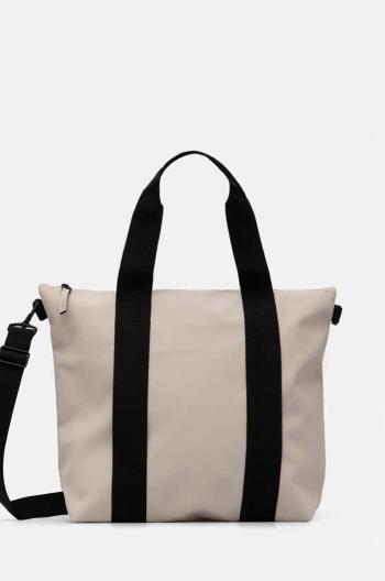 Taška Rains Tote Bag Mini W3 béžová farba, 14160-26