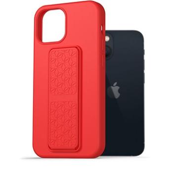 AlzaGuard Liquid Silicone Case with Stand pre iPhone 13 Mini červený (AGD-PCSS0025R)