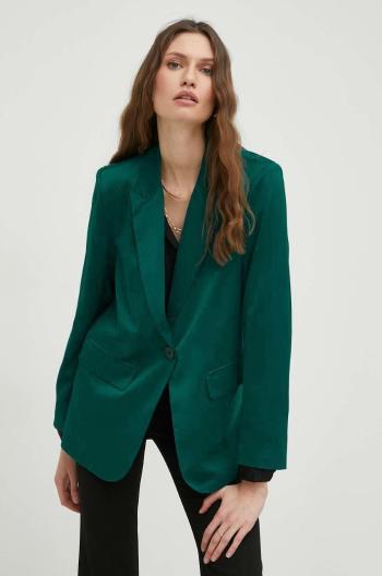 Sako Answear Lab zelená farba, jednoradové, jednofarebné