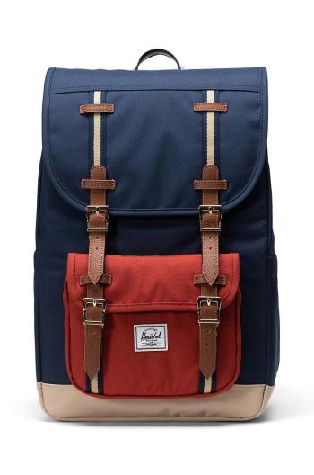 Ruksak Herschel Little America Mid Backpack čierna farba, veľký, jednofarebný