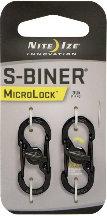 NITE Ize NI-LSBM-01-2R3 karabína  MicroLock S-Biner 2  35 mm x 15 mm x 7 mm  2 ks