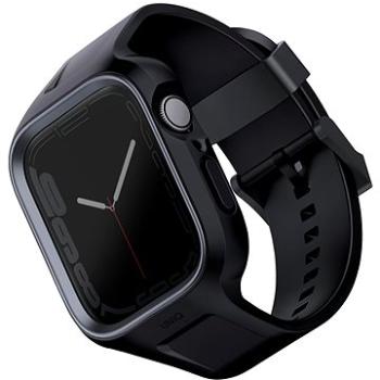 UNIQ Monos 2 v 1 remienok a ochranné puzdro na Apple Watch 44/45 mm čierny (UNIQ-45MM-MONOSBLK)