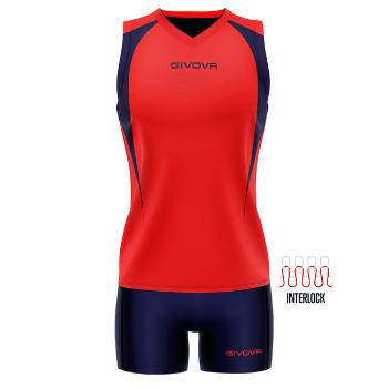 KIT VOLLEY SPIKE ROSSO/BLU Tg. L