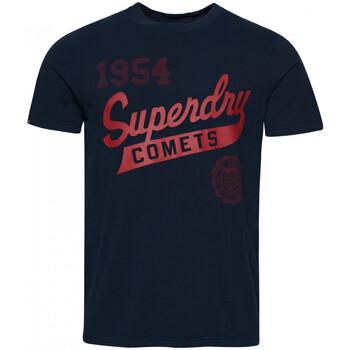 Superdry  Tričká a polokošele Vintage home run  Modrá