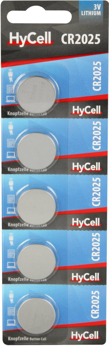 HyCell CR2025 gombíková batéria  CR 2025 lítiová 140 mAh 3 V 5 ks