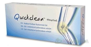 Quickclean 60 mg/3 ml Gél s hyaluronátom sodným na osteoartrózy kĺbov 3 ml