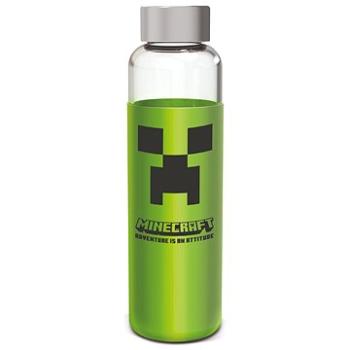 Sklenená fľaša s návlekom 585 ml, Minecraft (8412497004430)