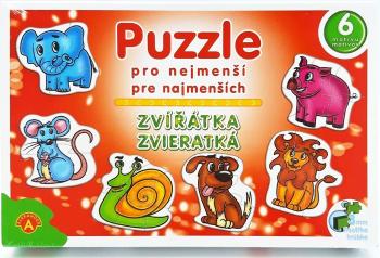 Puzzle pre najmenších zvieratká 6obr.