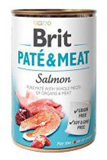 Brit Dog Cons Paté & Meat Salmon 400g + Množstevná zľava 4 + 1 zadarmo