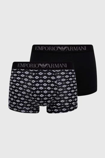 Boxerky Emporio Armani Underwear 2-pak pánske, čierna farba, 111210 4R504