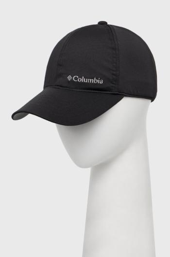 Čiapka Columbia čierna farba, s nášivkou