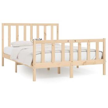 Rám postele masívne drevo 120 × 200 cm, 3106828