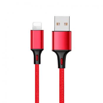 MG kábel USB / Lightning 2.4A 2m, červený (WUC-L2R)