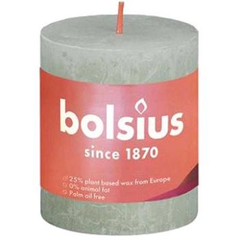 BOLSIUS rustikálna sviečka hmlová zelená 80 × 68 mm (8717847142917)
