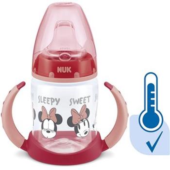 NUK Fľaša Mickey s kontrolou teploty 150 ml červená