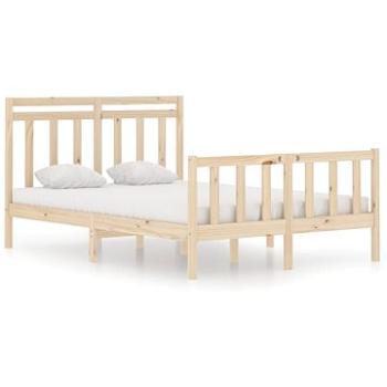 Rám postele masívne drevo 140 × 190 cm, 3105360