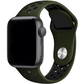 Eternico Sporty na Apple Watch 42 mm/44 mm/45 mm  Pure Black and Khaki (AET-AWSP-BlKh-42)