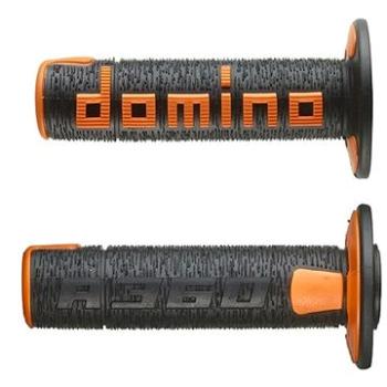 Domino gripy A360 offroad dĺžka 120 mm, čierno-oranžové (M018-188)