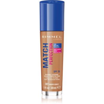 Rimmel Match Perfection tekutý make-up SPF 20 odtieň 301 Warm Honey 30 ml