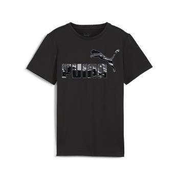 Puma  ESS+ CAMO GRAPHIC TEE  Tričká s krátkym rukávom Čierna