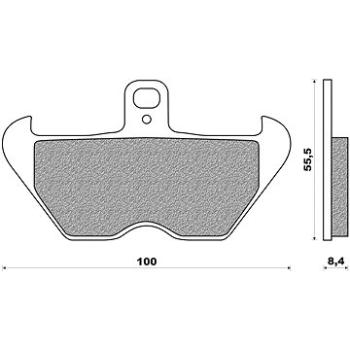 NEWFREN brzdové doštičky (zmes ROAD TOURING SINTERED) (2 ks) M502-163