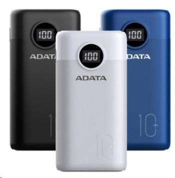 ADATA PowerBank AP10000 - externá batéria pre mobil/tablet 10000mAh, čierna (37Wh) USB-C