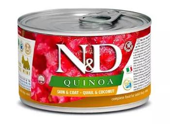 Farmina N&D dog QUINOA quail & coconut konzerva 140g