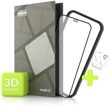 Tempered Glass Protector na iPhone 12 Pro Max, 3D + sklo na kameru + instalačný rámček (TGR-AI12PMF-BL)