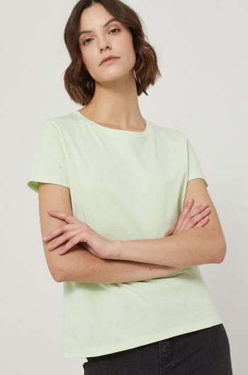 Bavlnené tričko Medicine zelená farba,