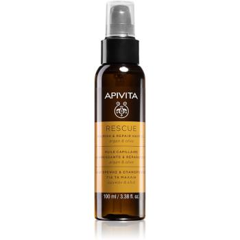 Apivita Holistic Hair Care Argan Oil & Olive hydratačný a vyživujúci olej na vlasy s arganovým olejom 100 ml